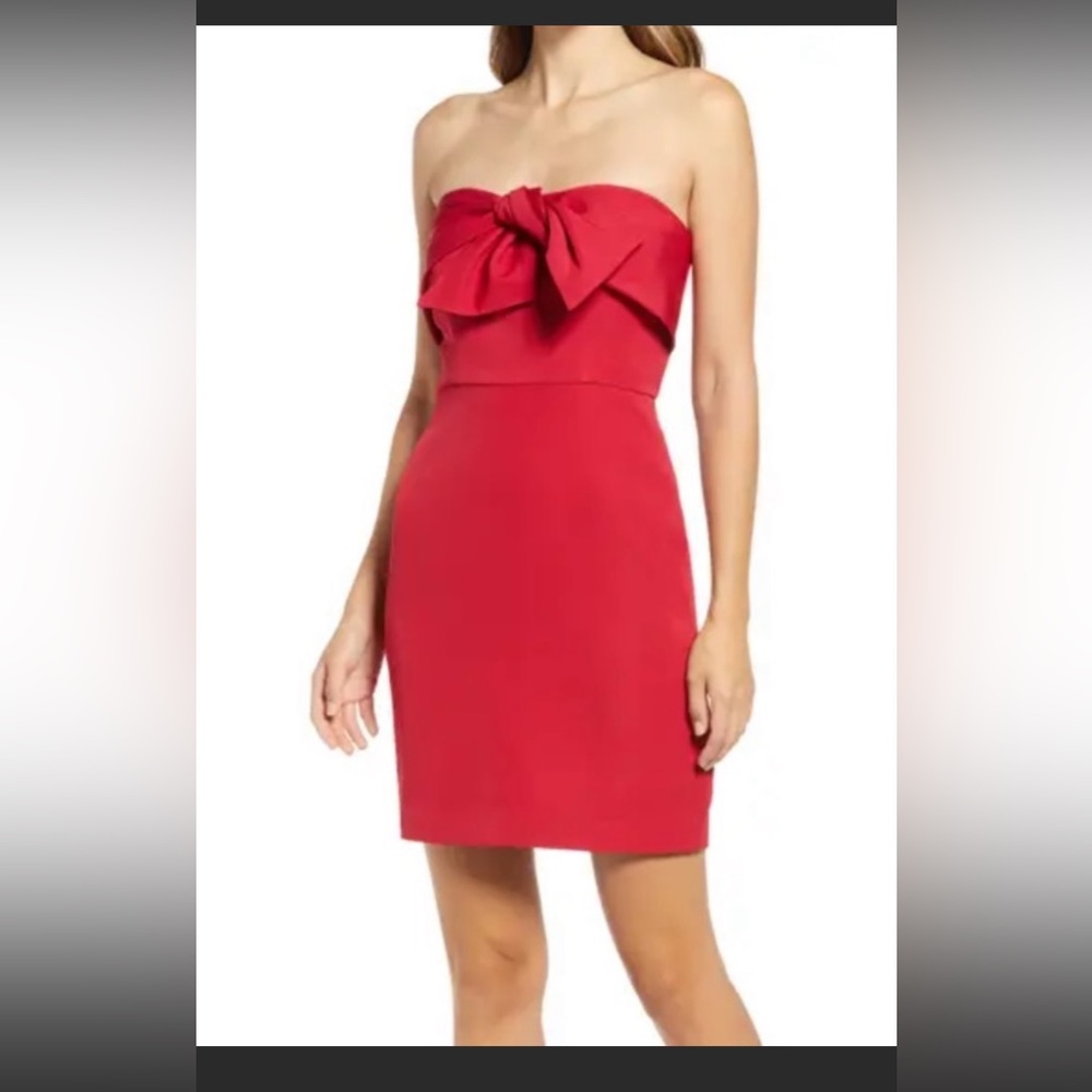 Sam Edelman bow front sheath dress.